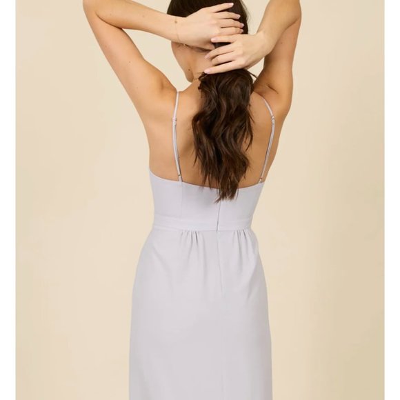 PARK & FIFTH Valdes Dress in Dove Grey - Picture 5 of 9